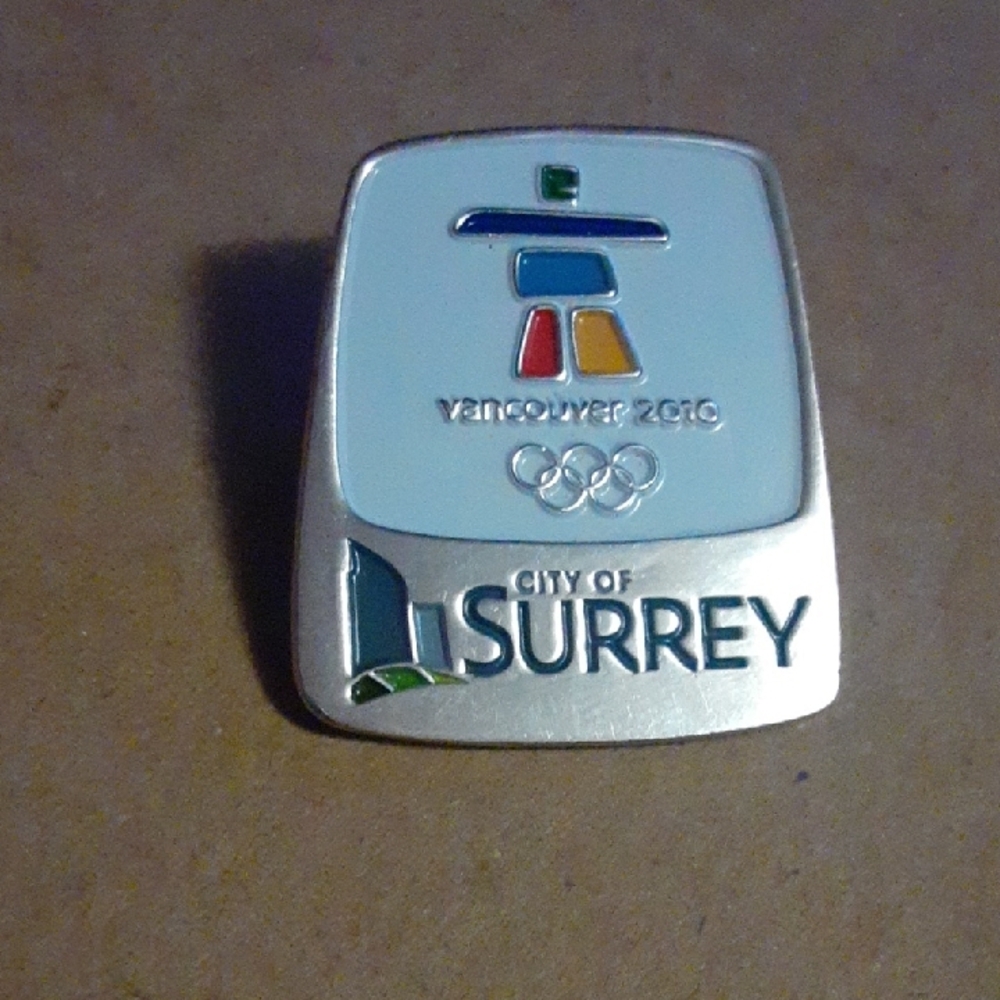 Vancouver 2010 City Of Surrey Olympic Collector Lapel Pin